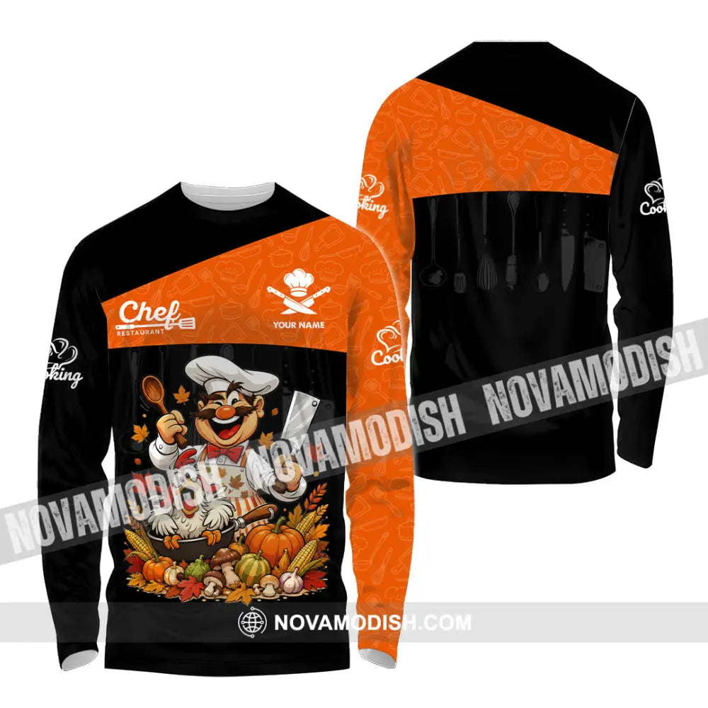 Unisex Shirt - Custom Chef Shirt - Long Sleeve Shirt / S - T-shirt