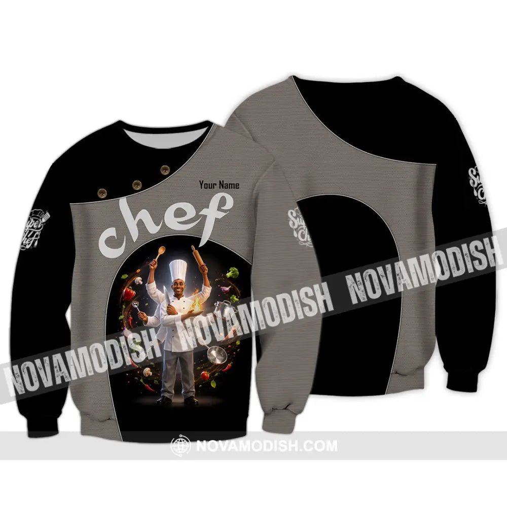 Unisex Shirt - Custom Chef Shirt - Long Sleeve / S - T-shirt