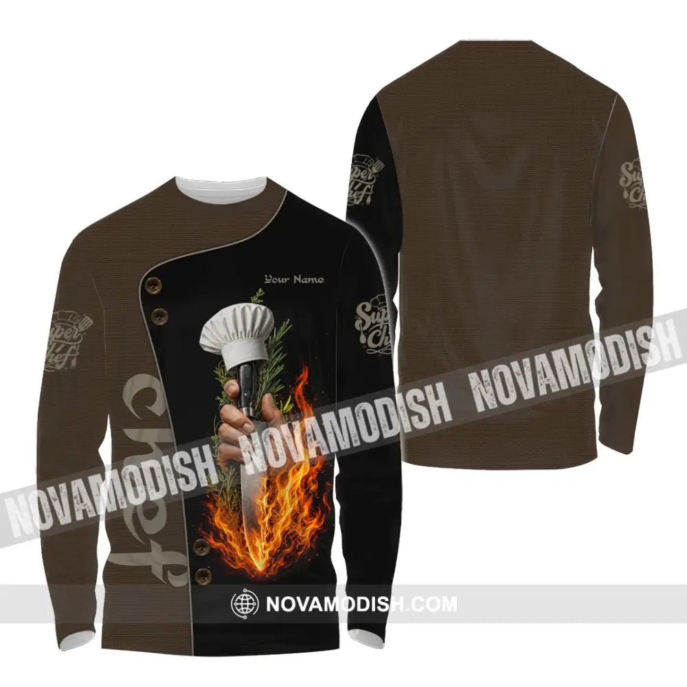 Unisex Shirt - Custom Chef Shirt - Long Sleeve Shirt / S - T-shirt
