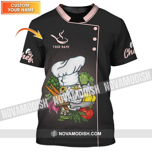 Unisex Shirt - Custom Chef Name Shirt - Chef Shirt - Chef Name Gift For Kitchen Lover Bone Chef T-shirt