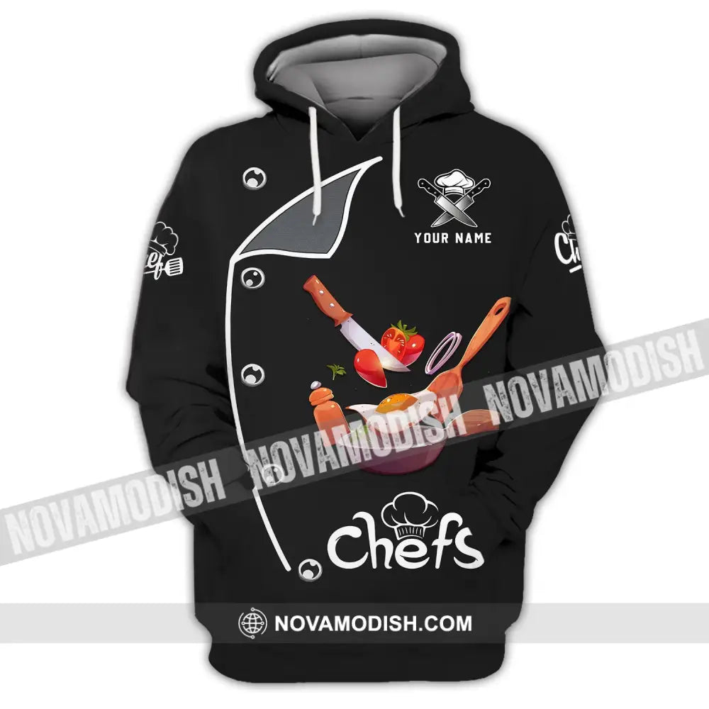 Unisex Shirt - Custom Chef Name Shirt - Chef Shirt - Chef Name Gift For Kitchen Lover Gift For Chefs Hoodie / S T-shirt