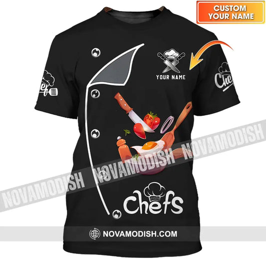 Unisex Shirt - Custom Chef Name Shirt - Chef Shirt - Chef Name Gift For Kitchen Lover Gift For Chefs T-shirt