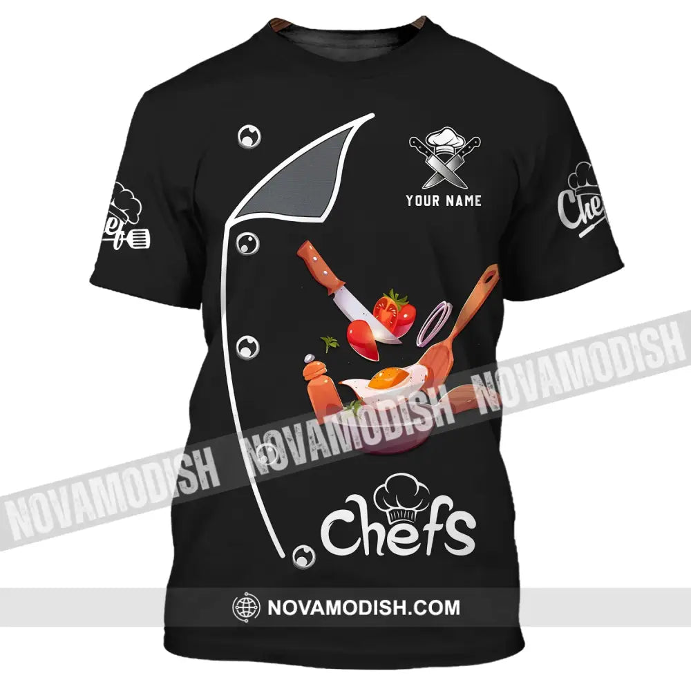 Unisex Shirt - Custom Chef Name Shirt - Chef Shirt - Chef Name Gift For Kitchen Lover Gift For Chefs T-Shirt / S T-shirt