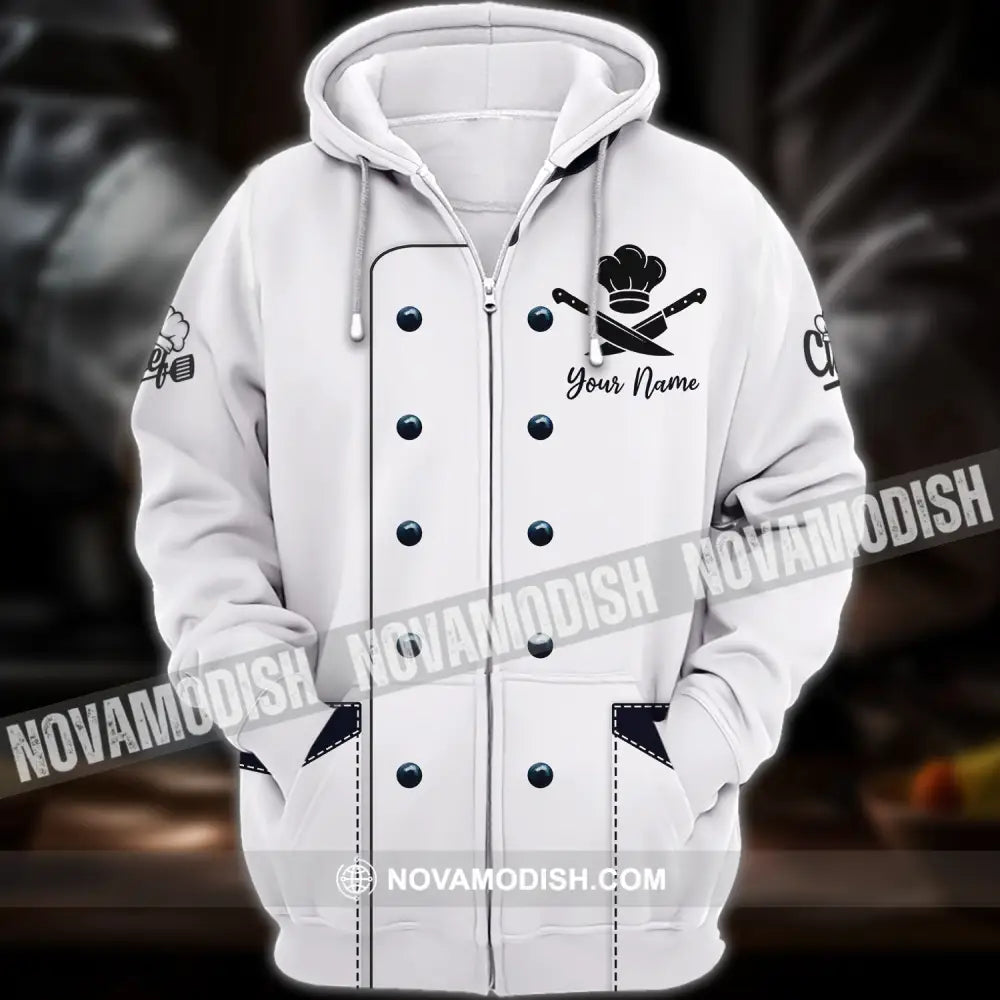 Unisex Shirt - Custom Chef Name T-Shirt Kitchen Shirt Zipper Hoodie / S T-shirt