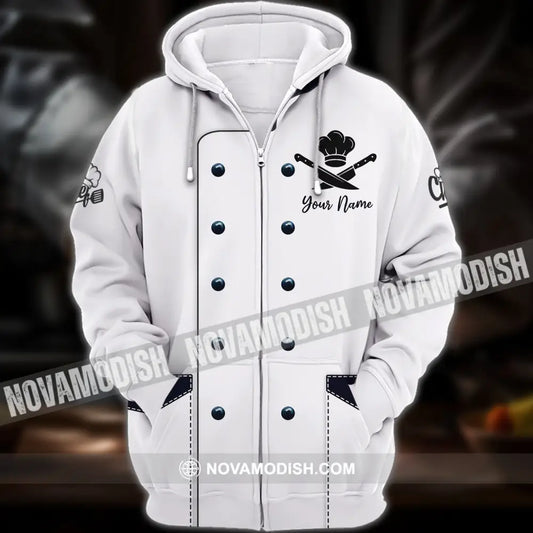 Unisex Shirt - Custom Chef Name T-Shirt Kitchen Shirt Zipper Hoodie / S T-shirt