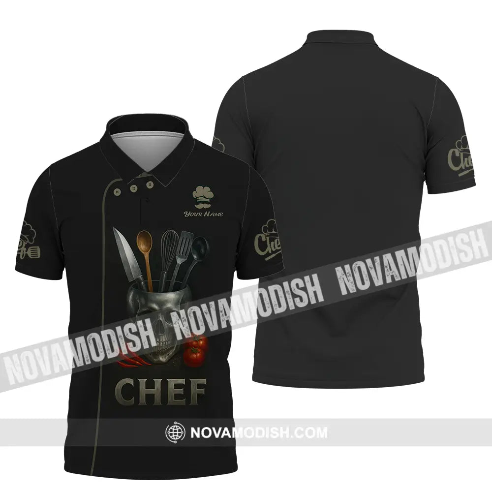 Unisex Shirt - Custom Chef Shirt Polo Shirt / S T-shirt