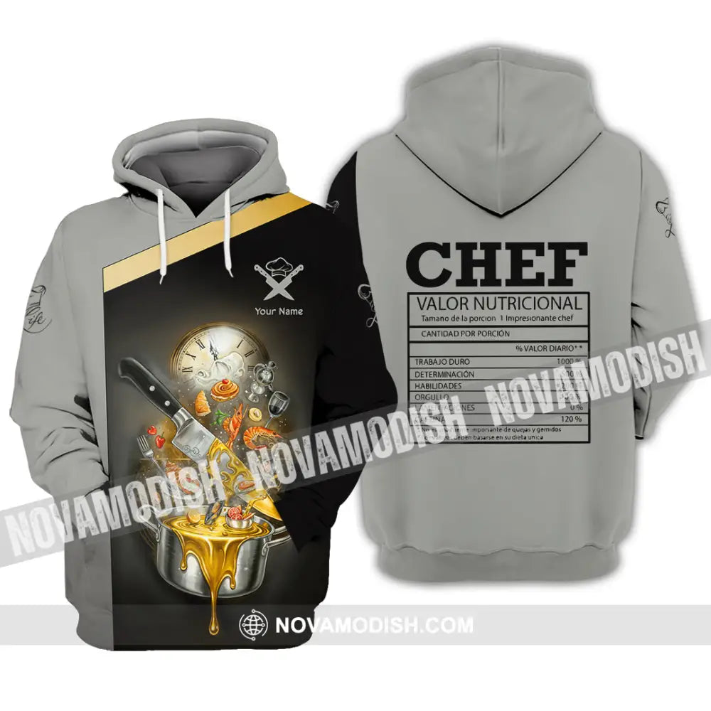Unisex Shirt - Custom Chef Valor Nutricional Shirt Hoodie / S T-shirt