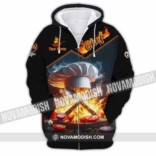 Unisex Shirt - Custom Chef Shirt - Zipper Hoodie / S - T-shirt