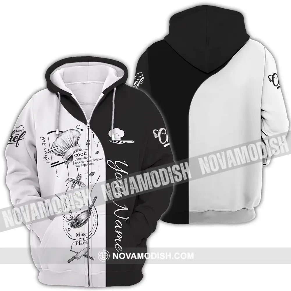 Unisex Shirt - Custom Chef Shirt - Zipper Hoodie / S - T-shirt