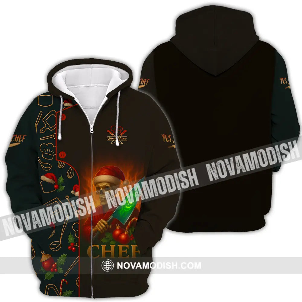 Unisex Shirt - Custom Chef Shirt Zipper Hoodie / S T-shirt