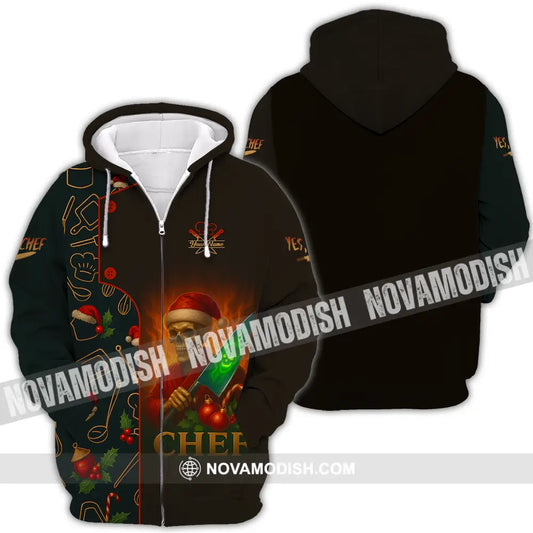 Unisex Shirt - Custom Chef Shirt Zipper Hoodie / S T-shirt