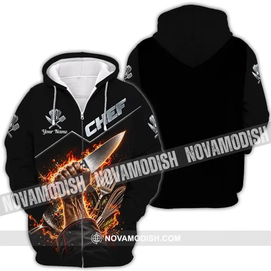 Unisex Shirt - Custom Chef Shirt - Zipper Hoodie / S - T-shirt