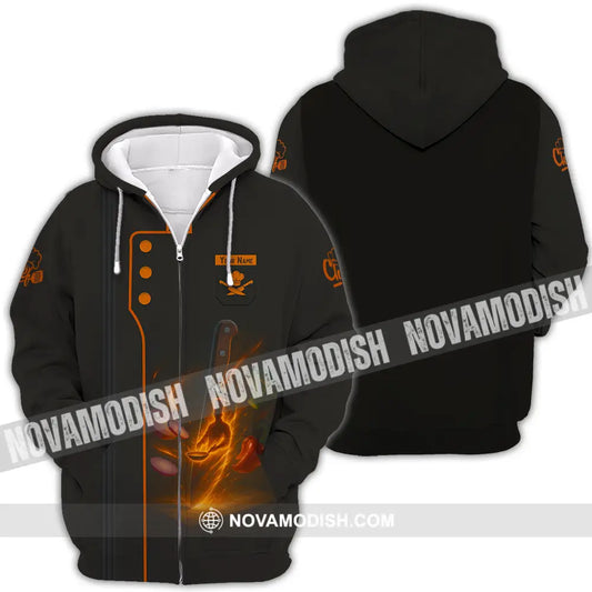 Unisex Shirt - Custom Chef Shirt Zipper Hoodie / S T-shirt