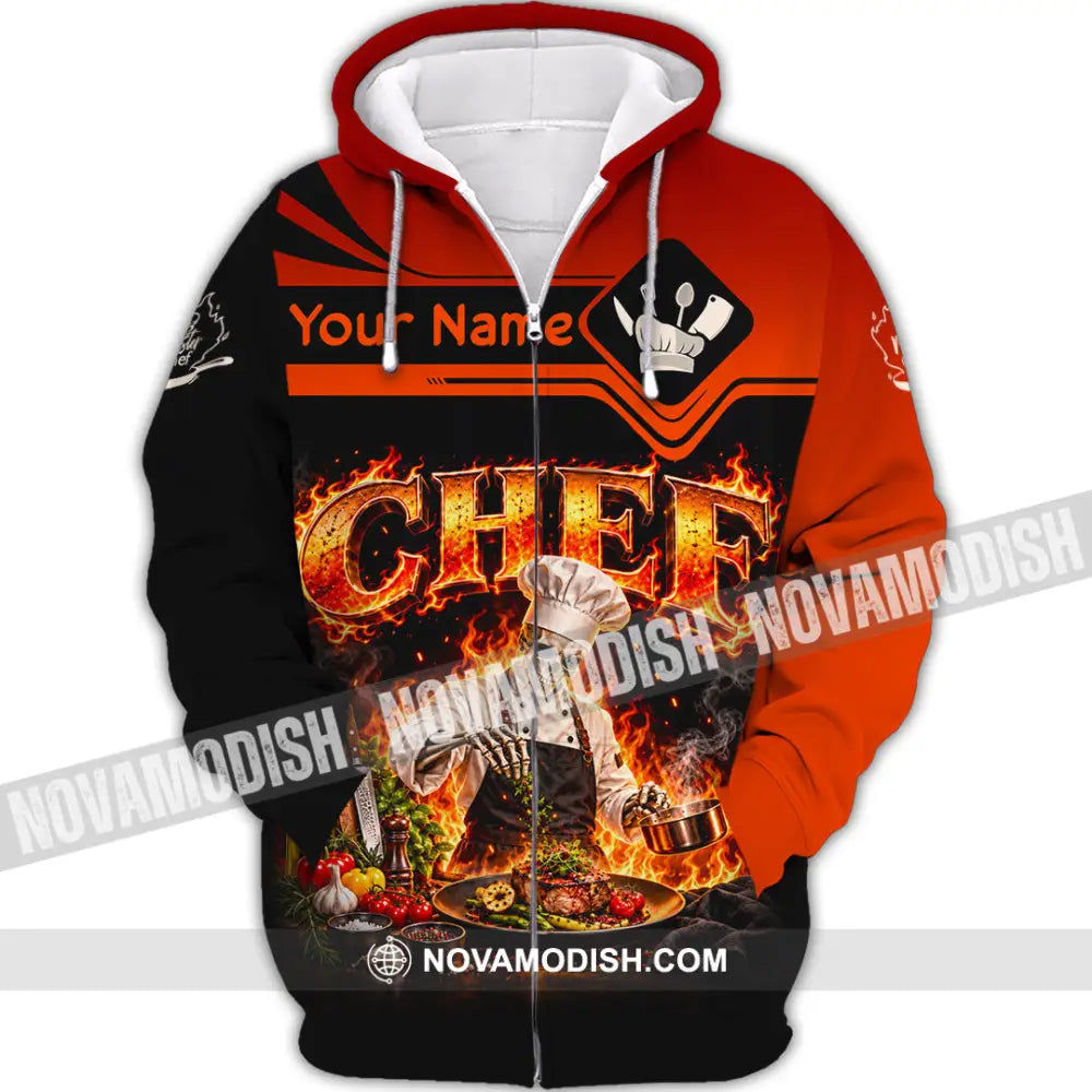 Unisex Shirt - Custom Chef Shirt - Zipper Hoodie / S - T-shirt