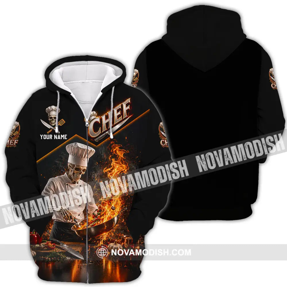 Unisex Shirt - Custom Chef Shirt - Zipper Hoodie / S - T-shirt