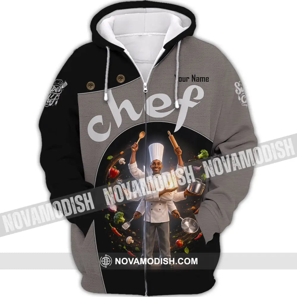 Unisex Shirt - Custom Chef Shirt - Zipper Hoodie / S - T-shirt