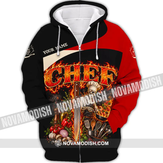 Unisex Shirt - Custom Chef Shirt - Zipper Hoodie / S - T-shirt