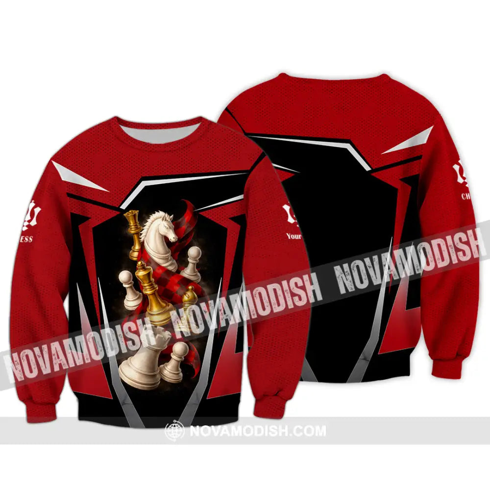 Unisex Shirt - Custom Chess 3D Shirt Long Sleeve / S T-shirt