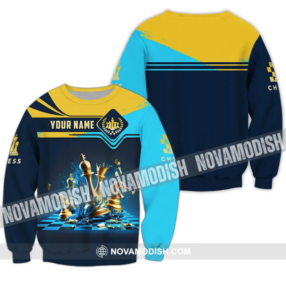 Unisex Shirt - Custom Chess 3D Shirt Long Sleeve / S T-shirt