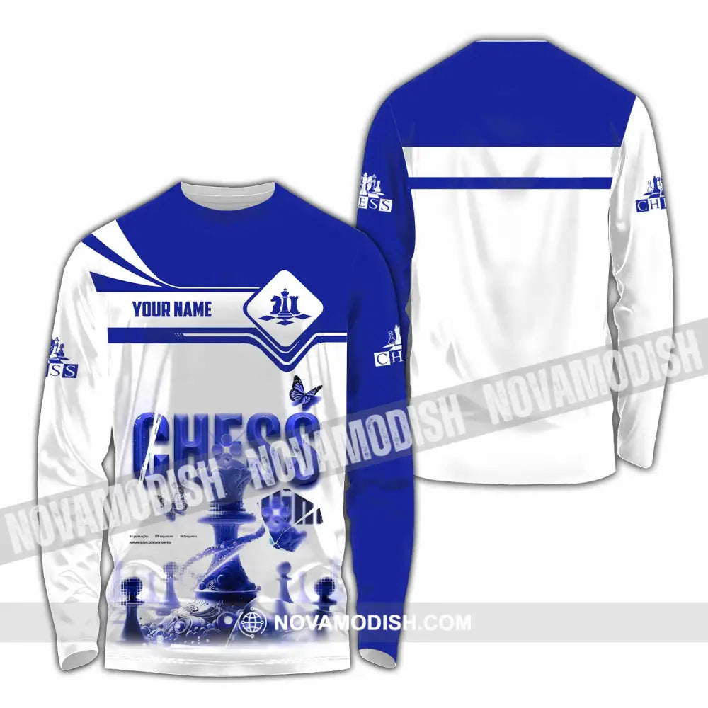 Unisex Shirt - Custom Chess 3D Shirt Long Sleeve Shirt / S T-shirt