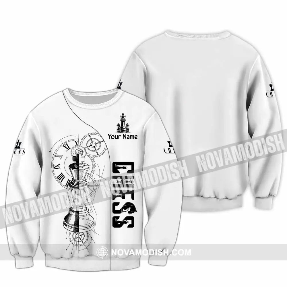Unisex Shirt - Custom Chess 3D Shirt Long Sleeve / S T-shirt