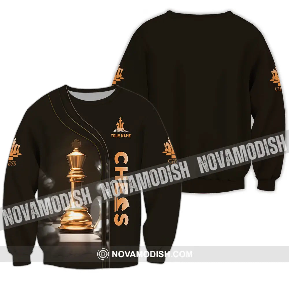 Unisex Shirt - Custom Chess 3D Shirt Long Sleeve / S T-shirt