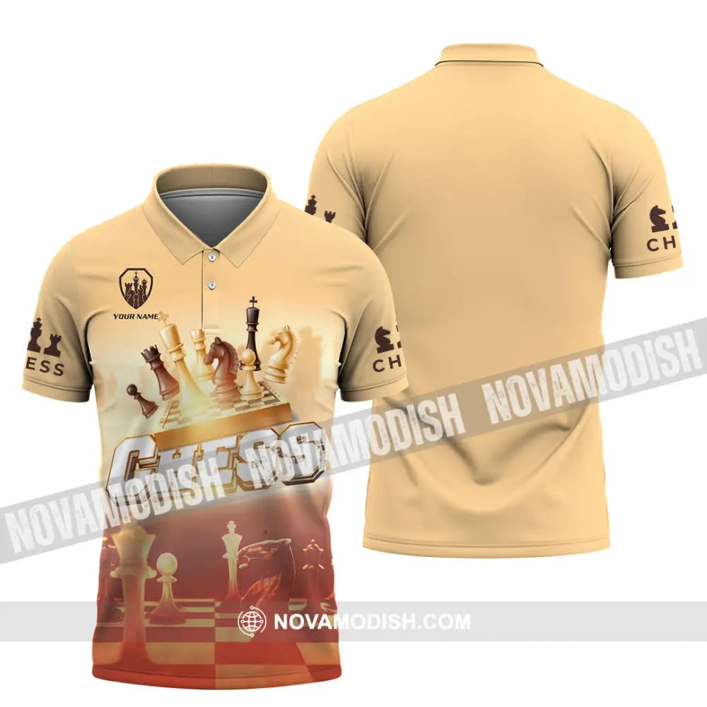 Unisex Shirt - Custom Chess 3D Shirt - Polo Shirt / S - T-shirt