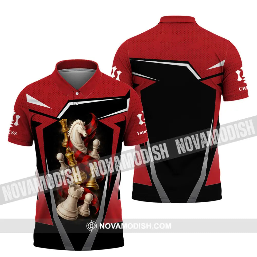 Unisex Shirt - Custom Chess 3D Shirt Polo Shirt / S T-shirt