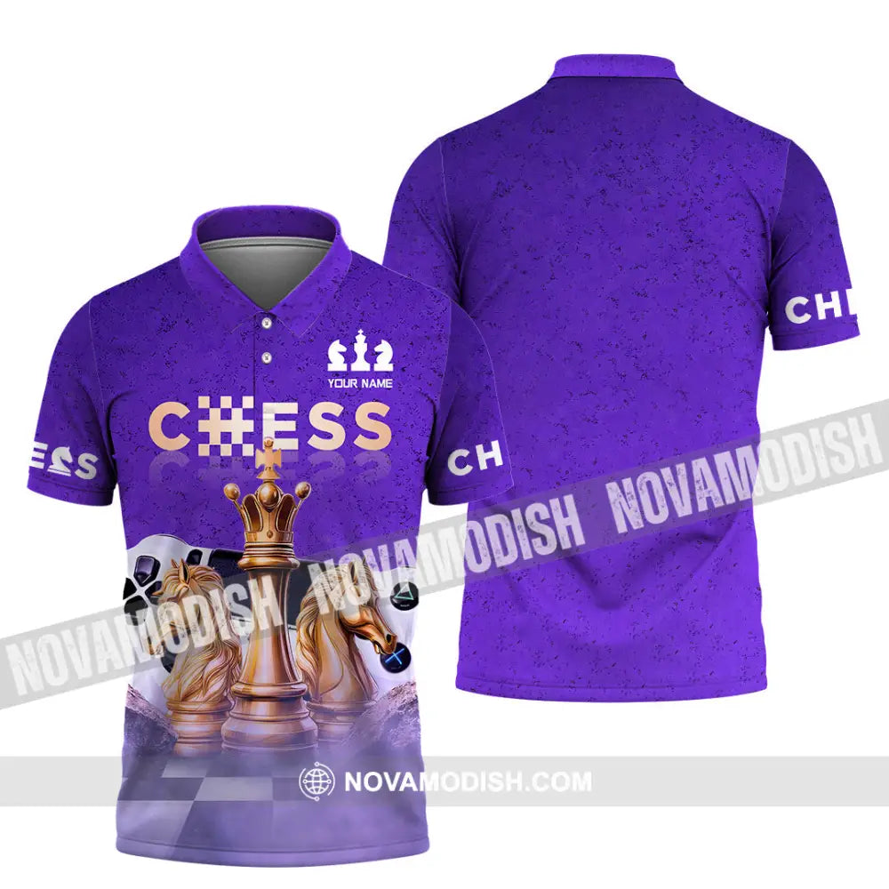 Unisex Shirt - Custom Chess 3D Shirt - Polo Shirt / S - T-shirt