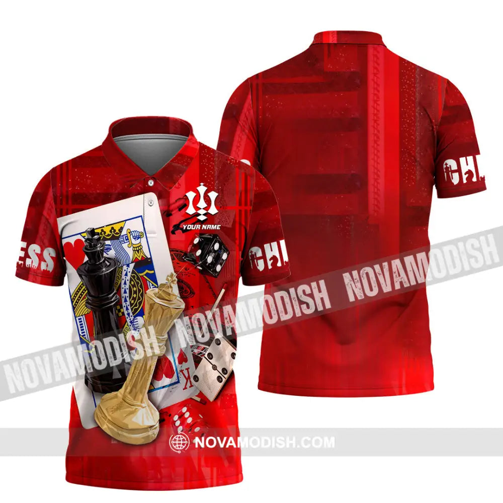 Unisex Shirt - Custom Chess 3D Shirt Polo Shirt / S T-shirt