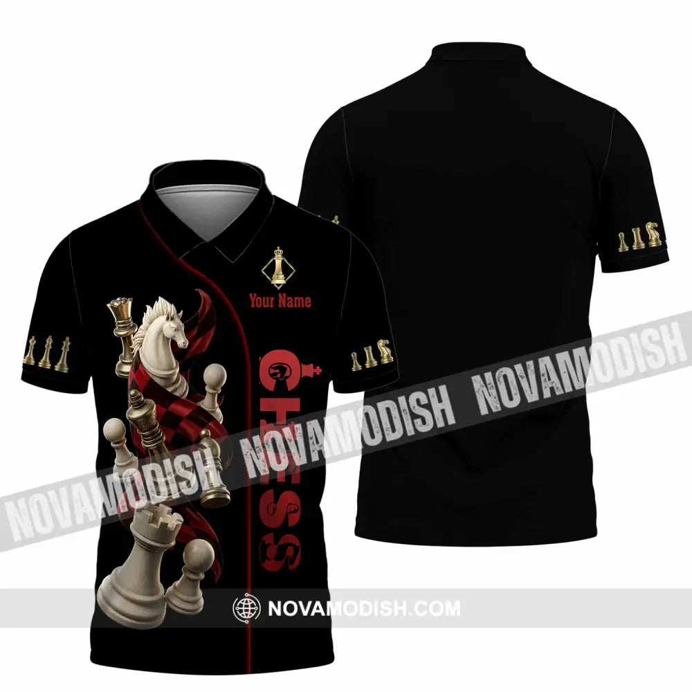 Unisex Shirt - Custom Chess 3D Shirt Polo Shirt / S T-shirt