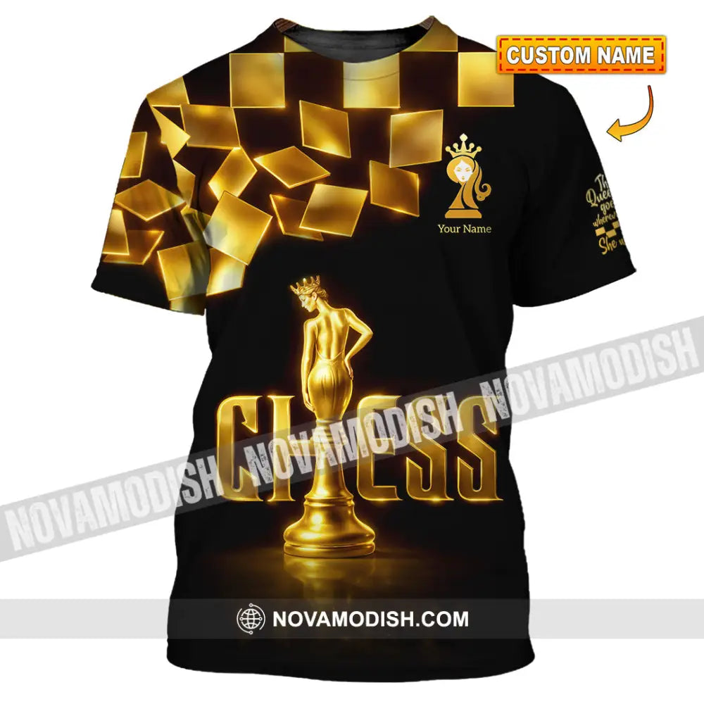 Unisex Shirt - Custom Chess 3D Shirt - T-shirt