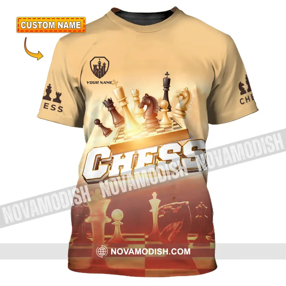 Unisex Shirt - Custom Chess 3D Shirt - T-shirt