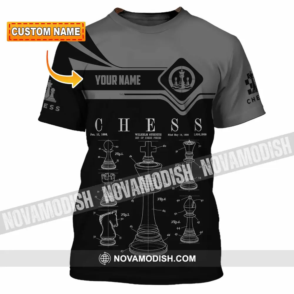 Unisex Shirt - Custom Chess 3D Shirt T-shirt