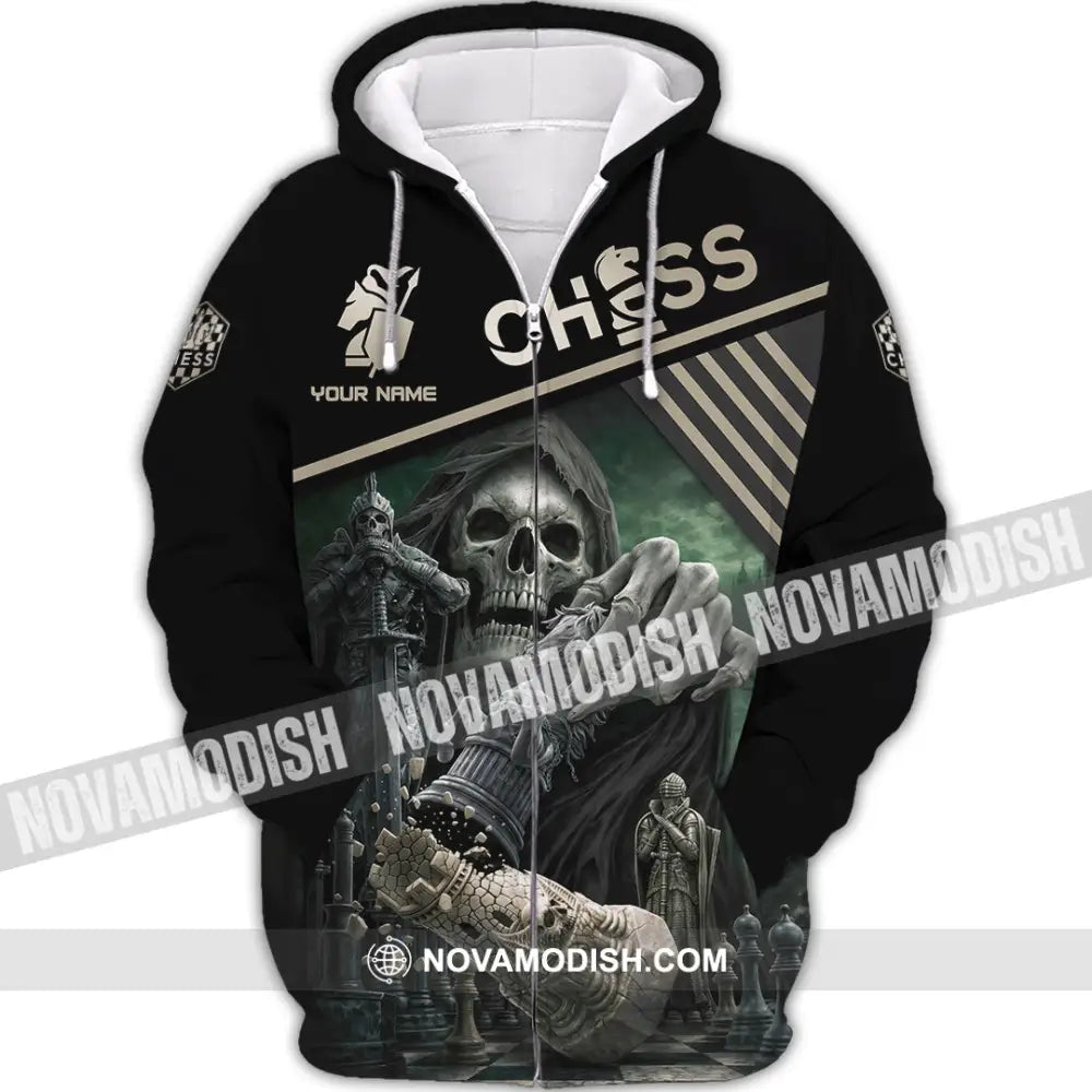 Unisex Shirt - Custom Chess 3D Shirt Zipper Hoodie / S T-shirt
