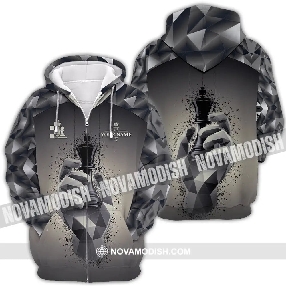 Unisex Shirt - Custom Chess 3D Shirt Zipper Hoodie / S T-shirt