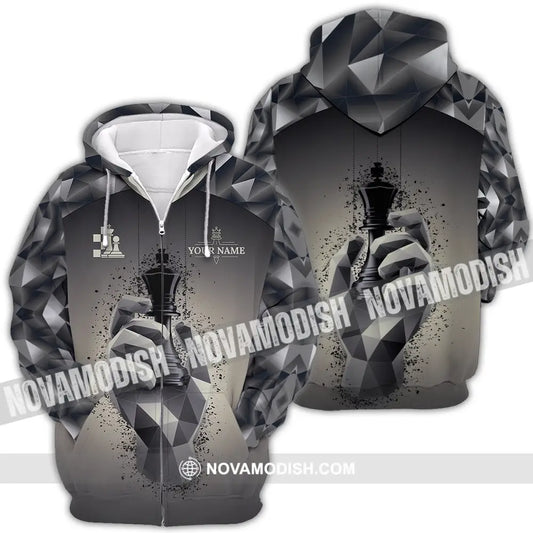 Unisex Shirt - Custom Chess 3D Shirt Zipper Hoodie / S T-shirt