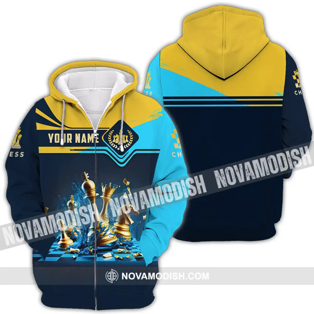 Unisex Shirt - Custom Chess 3D Shirt Zipper Hoodie / S T-shirt