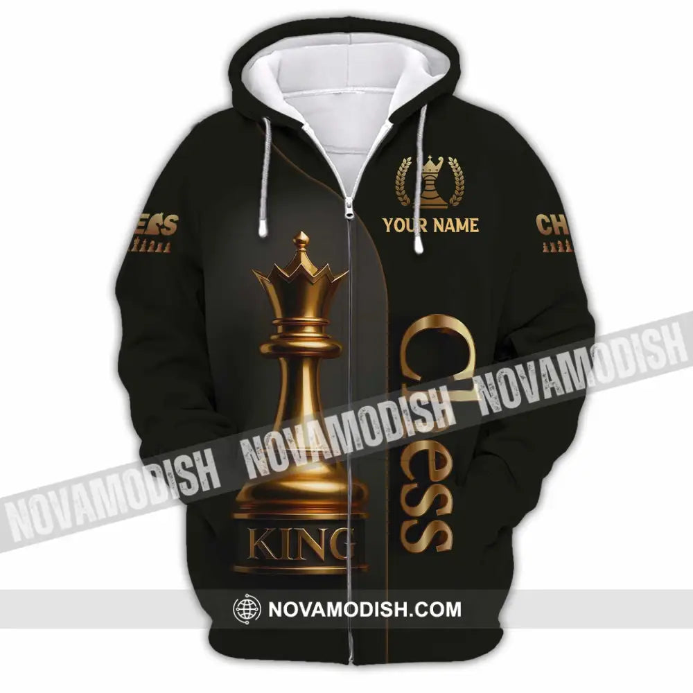 Unisex Shirt - Custom Chess 3D Shirt Zipper Hoodie / S T-shirt
