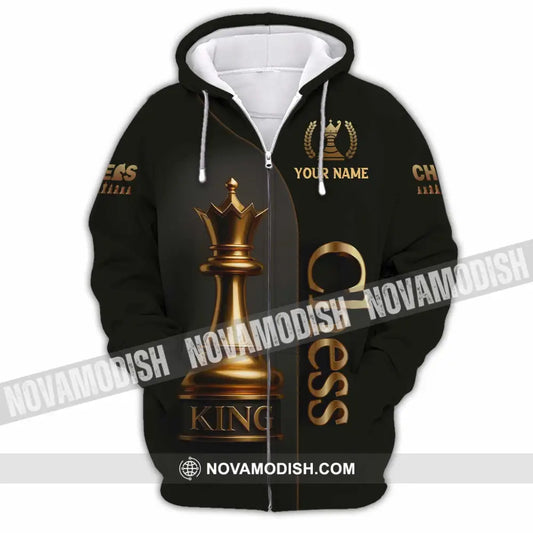 Unisex Shirt - Custom Chess 3D Shirt Zipper Hoodie / S T-shirt
