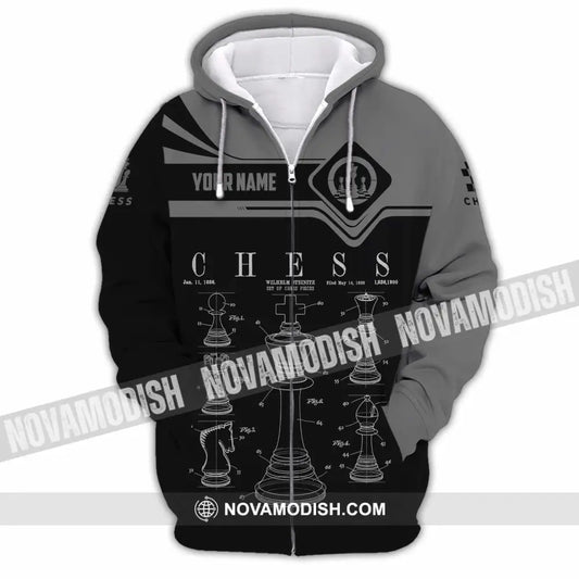 Unisex Shirt - Custom Chess 3D Shirt Zipper Hoodie / S T-shirt