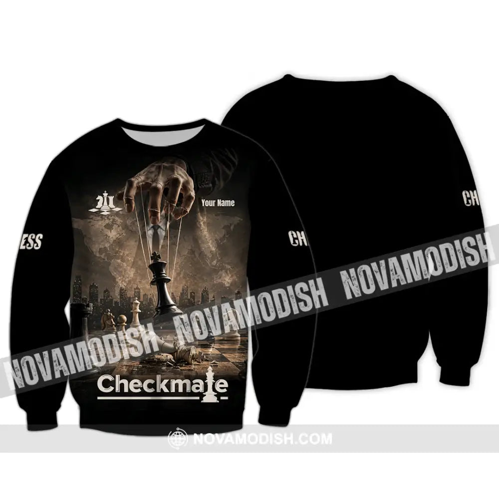 Unisex Shirt - Custom Chess Checkmate Shirt - Long Sleeve / S - T-shirt