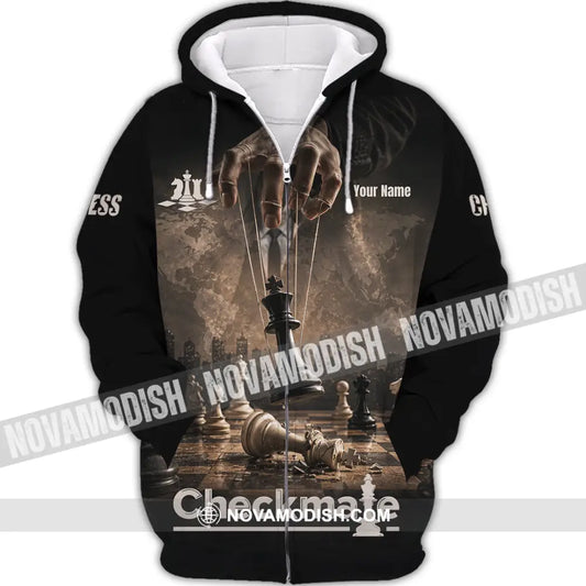 Unisex Shirt - Custom Chess Checkmate Shirt - Zipper Hoodie / S - T-shirt