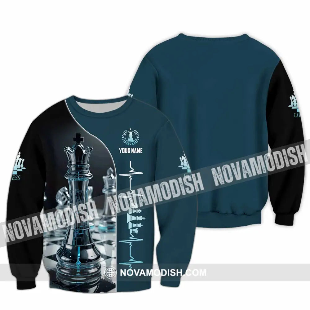 Unisex Shirt - Custom Chess Heartbeat Shirt Long Sleeve / S T-shirt