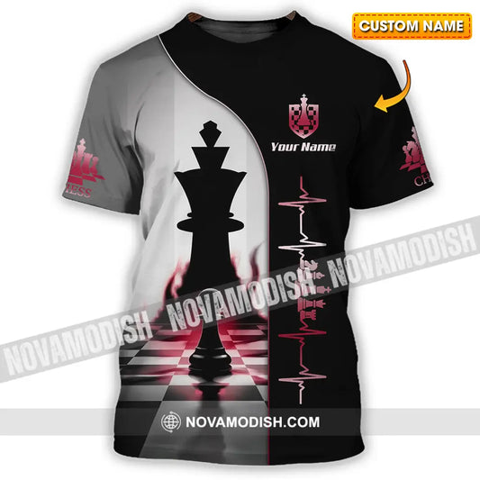 Unisex Shirt - Custom Chess Heartbeat Lover Shirt T-shirt