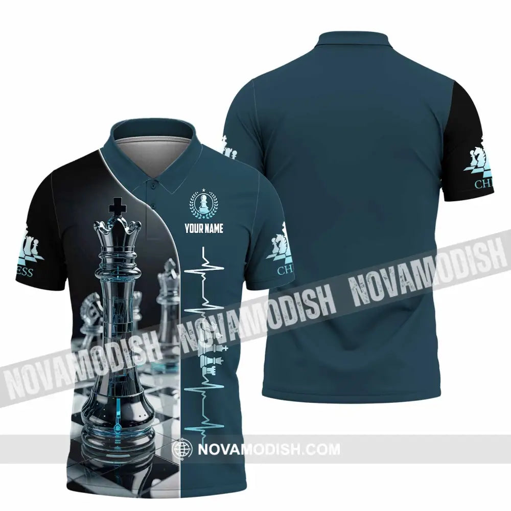 Unisex Shirt - Custom Chess Heartbeat Shirt Polo Shirt / S T-shirt