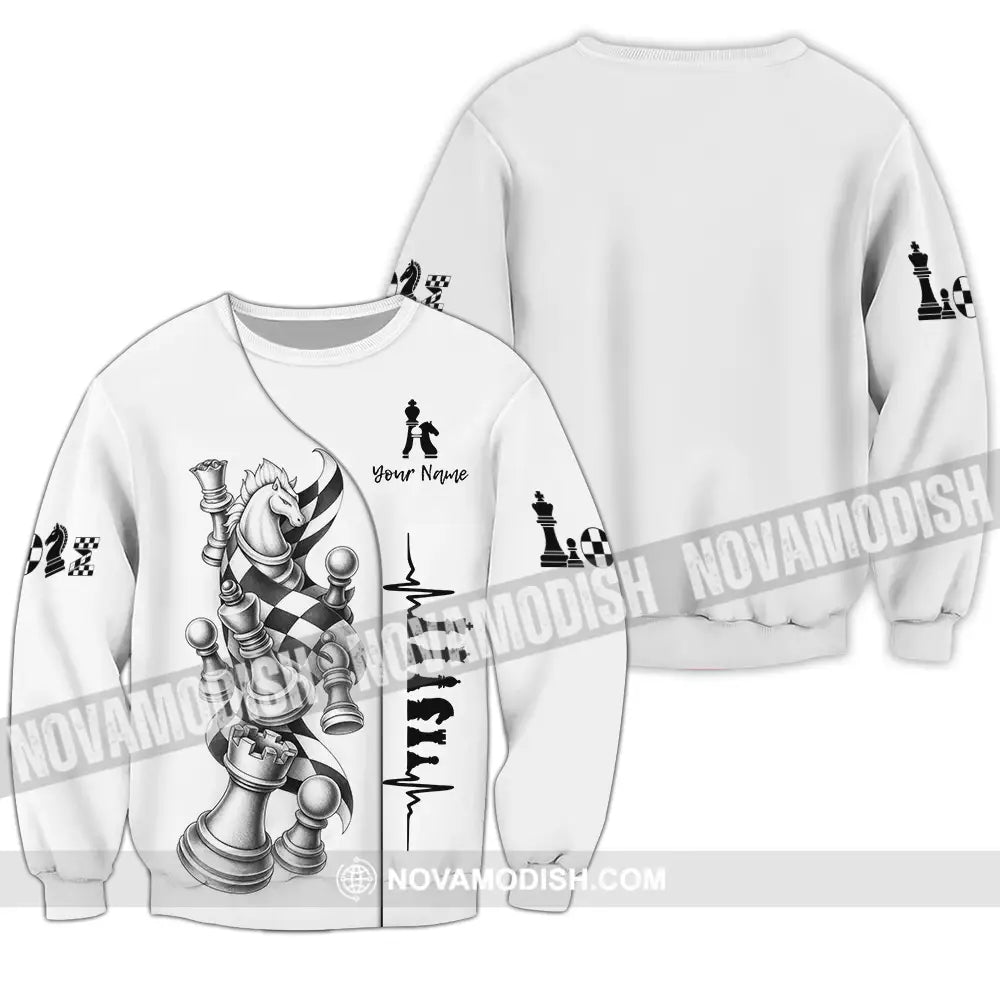 Unisex Shirt - Custom Chess Shirt - Long Sleeve / S - T-shirt