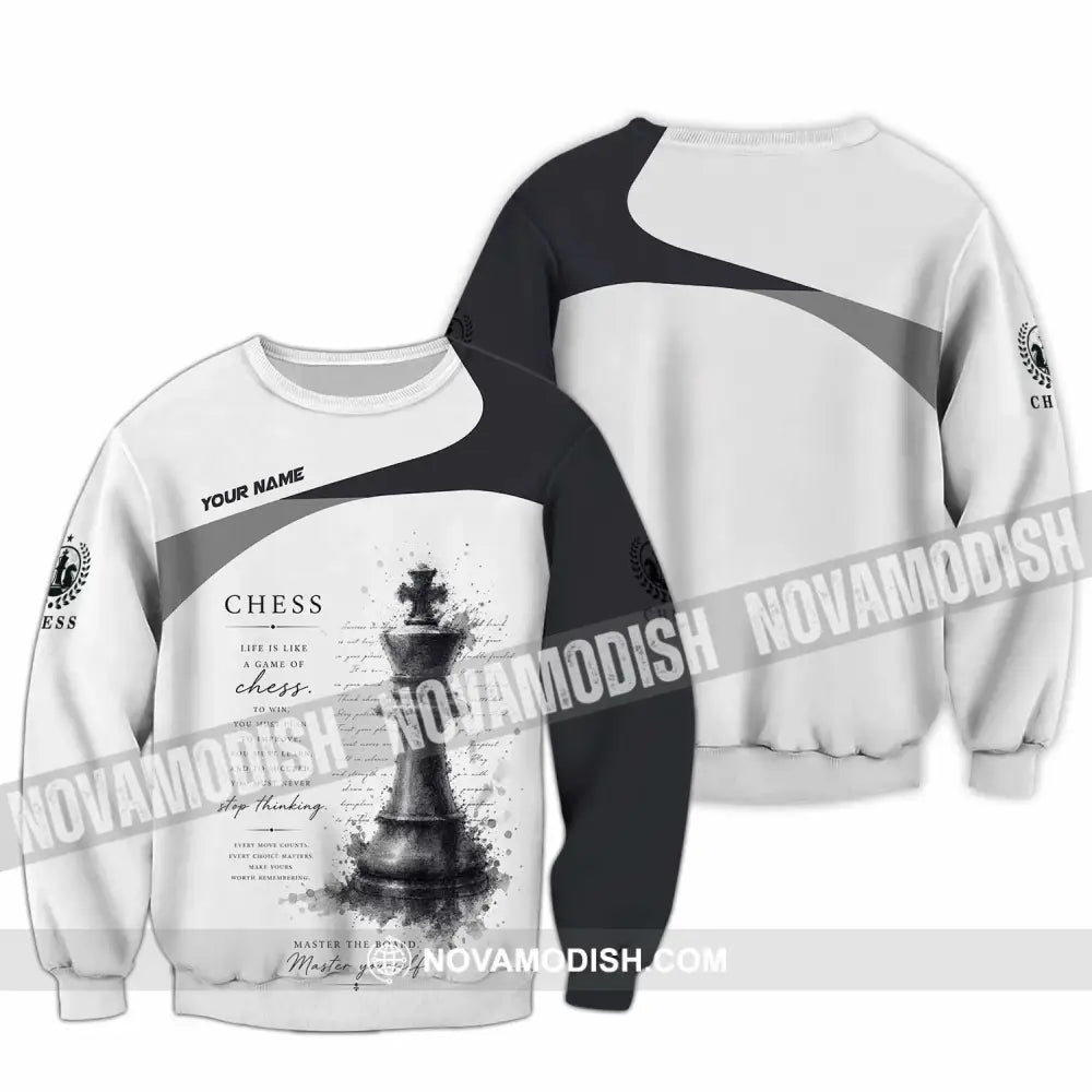 Unisex Shirt - Custom Chess Shirt - Long Sleeve / S - T-shirt