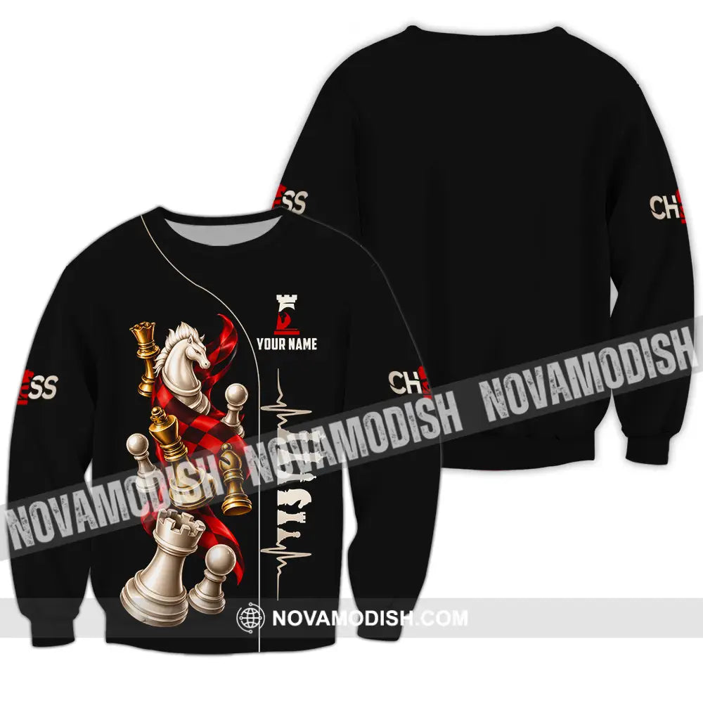 Unisex Shirt - Custom Chess Shirt - Long Sleeve / S - T-shirt