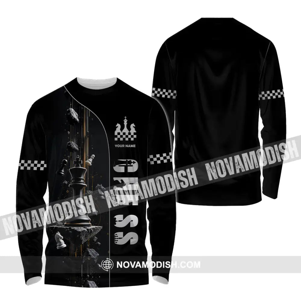 Unisex Shirt - Custom Chess Shirt - Long Sleeve Shirt / S - T-shirt